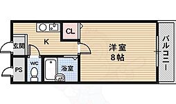 ジュネス丸池 1Kの間取図画像