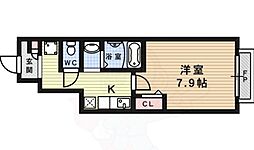 エストゥディオ西泉堂 1Kの間取図画像