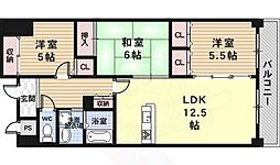 リバティスクエア2 3LDKの間取図画像