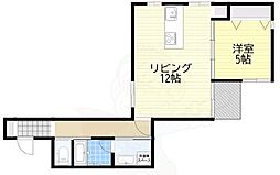 レガリア京都烏丸 1LDKの間取図画像