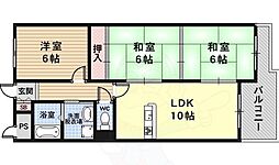 アフリー太田 3LDKの間取図画像