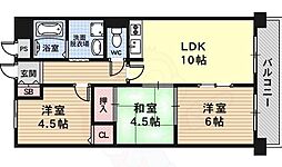 グリシーヌ京都西京極 3LDKの間取図画像