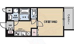ベラジオ五条堀川3 1Kの間取図画像