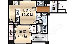 リーガル京都烏丸通り 1LDKの間取図画像