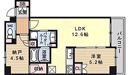 SOHO烏丸 1SLDKの間取図画像
