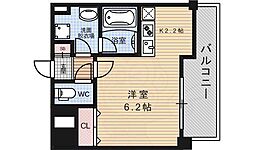 ALTA京都堀川ウインドア 1Kの間取図画像