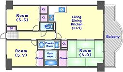 間取図画像 3LDK