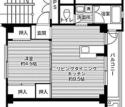 ビレッジハウス竹原 504 ｜ 広島県竹原市竹原町（賃貸マンション1LDK・5階・33.54㎡） その2