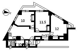 セピア南池袋 3階3DKの間取り
