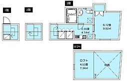 ＦＡＩＲ町屋II 1階1Kの間取り