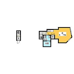 ALLEYHAUS ワンルームの間取図画像