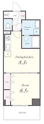 SAKURATERRACE 1DKの間取図画像