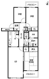 間取図画像 3LDK