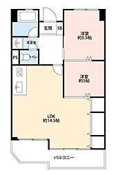 間取図画像 2LDK
