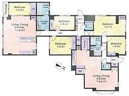 サウスヒルズ横浜弘明寺 5LDKの間取図画像