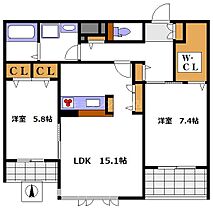 大阪府豊中市南桜塚４丁目（賃貸マンション2LDK・2階・71.82㎡） その2