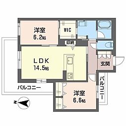 間取図画像 2LDK