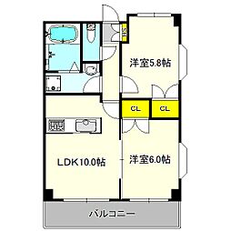 間取図画像 2LDK