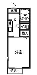 ディアスT&T 1Kの間取図画像