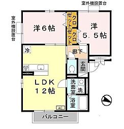 グリーンフロート紫金 2LDKの間取図画像