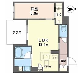 間取図画像 1LDK