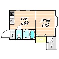間取図画像 1DK