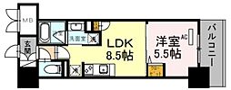 ポンテシエロ 1LDKの間取図画像