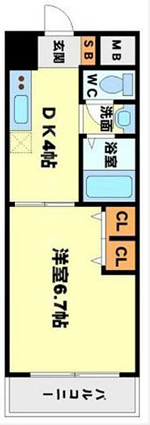 第15関根マンション学割 ｜大阪府吹田市金田町(賃貸マンション1DK・2階・26.11㎡)の写真 その2