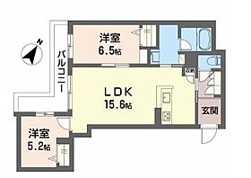 Bay Tree  ｜ 大阪府吹田市岸部北３丁目（賃貸マンション2LDK・3階・62.29㎡） その2