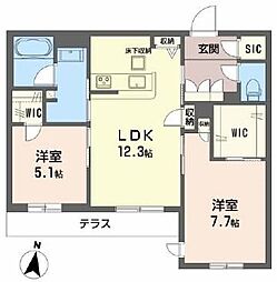 間取図画像 2LDK