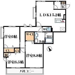 ガーデンコート 3階