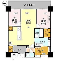 グラントリアノン緑地公園 3LDKの間取図画像