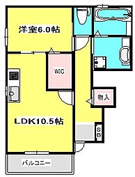 SCELTOCASA 1LDKの間取図画像