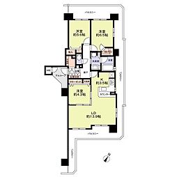 エステムコート堺東シティライフ 3LDKの間取図画像