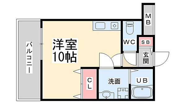 ガーデン花屋敷 ｜兵庫県川西市花屋敷1丁目(賃貸アパート1R・2階・28.59㎡)の写真 その2