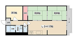 ドムール宝塚  ｜ 兵庫県宝塚市花屋敷荘園3丁目（賃貸マンション3LDK・1階・58.93㎡） その2