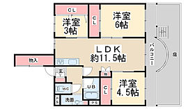 グリーンハイツ向陽　4号棟  ｜ 兵庫県川西市向陽台1丁目（賃貸マンション3LDK・1階・60.99㎡） その2