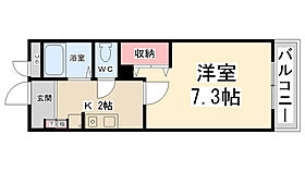 クレール宝塚II  ｜ 兵庫県宝塚市中筋4丁目（賃貸マンション1K・3階・24.90㎡） その2