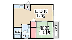 オークハイツ  ｜ 兵庫県川西市花屋敷1丁目（賃貸アパート1LDK・2階・34.96㎡） その2