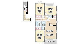 プロムナード笹部II  ｜ 兵庫県川西市笹部3丁目（賃貸アパート3LDK・2階・67.83㎡） その2