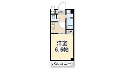 グランデトワール3 1Kの間取図画像