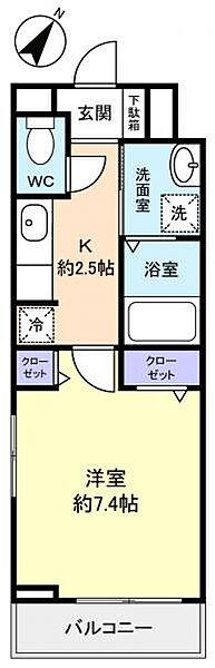 フィオーレ ｜千葉県習志野市津田沼5丁目(賃貸アパート1K・3階・27.02㎡)の写真 その2