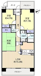 間取図画像 3LDK