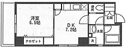 かむろ坂サンハイツ 1DKの間取図画像