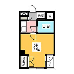 ヴィラみすず 1Kの間取図画像