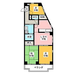 アネックスN 3LDKの間取図画像