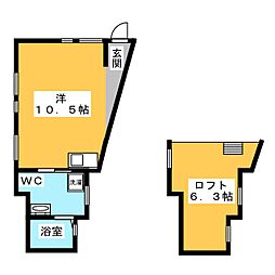 4th ワンルームの間取図画像