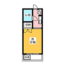 キャビンタコス 1Kの間取図画像