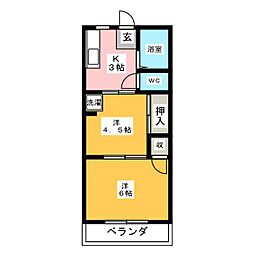 キャッスルハイツ 2Kの間取図画像