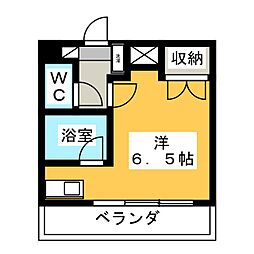 ウイン高尾 ワンルームの間取図画像
